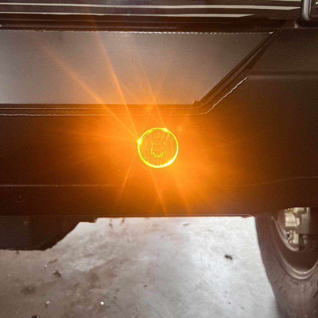 KC HiLiTES 521 KC FLEX ERA 1 LED 2-Light Flush Mount Kit Rear Ext Wiring Harness & Sprd Bm Ptrn