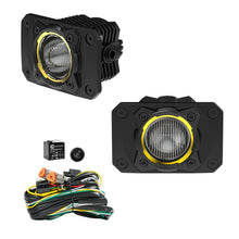 Load image into Gallery viewer, KC HiLiTES 521 KC FLEX ERA 1 LED 2-Light Flush Mount Kit Rear Ext Wiring Harness &amp; Sprd Bm Ptrn