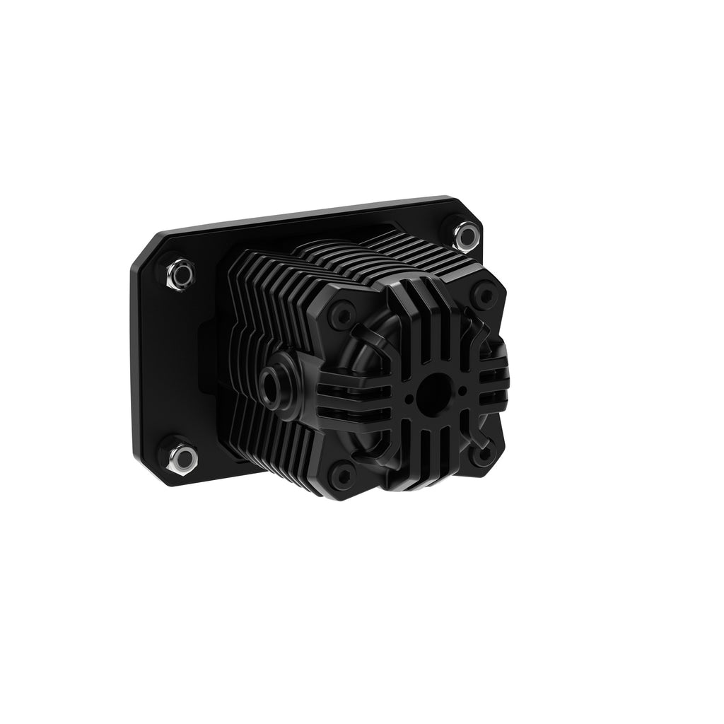 KC HiLiTES 521 KC FLEX ERA 1 LED 2-Light Flush Mount Kit Rear Ext Wiring Harness & Sprd Bm Ptrn