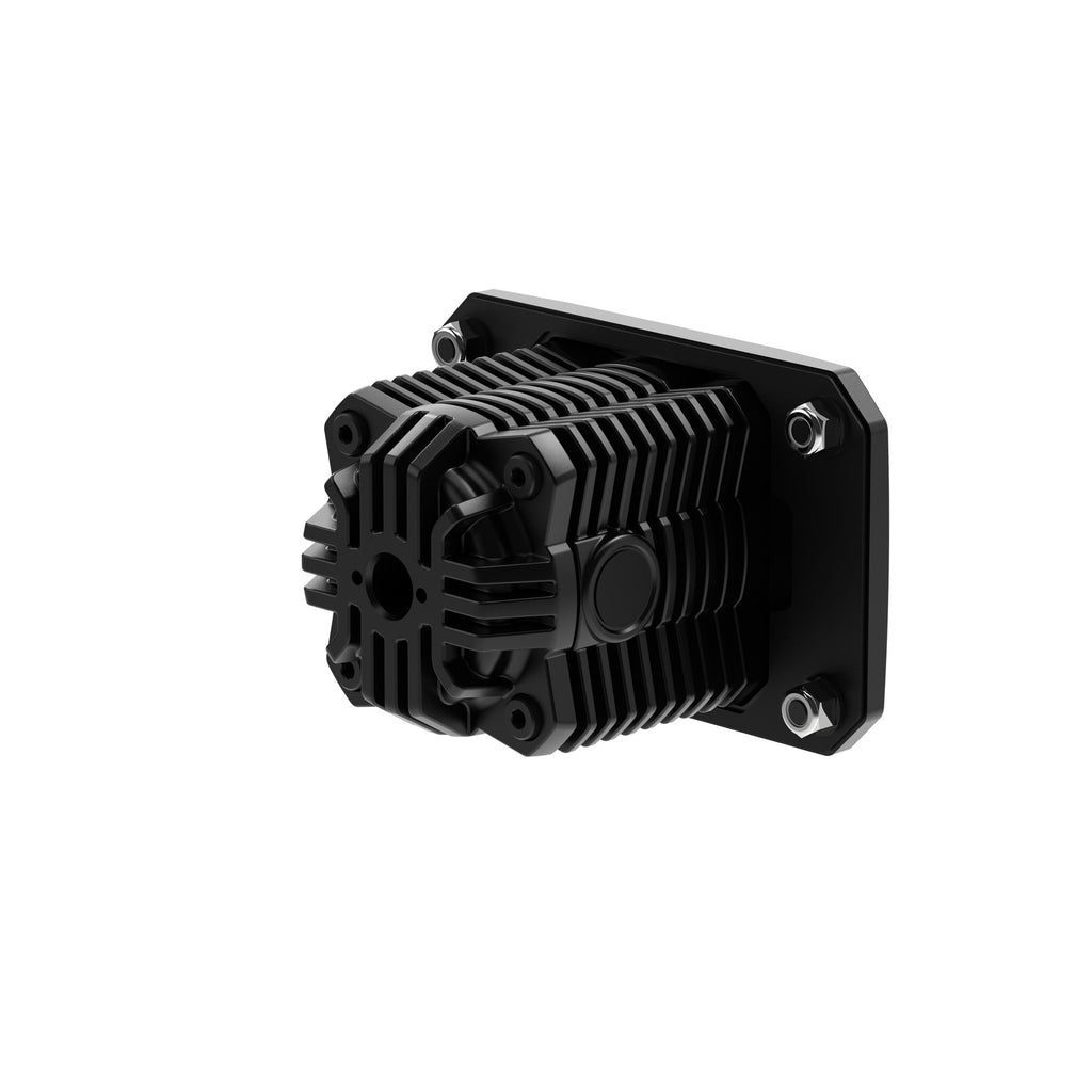 KC HiLiTES 521 KC FLEX ERA 1 LED 2-Light Flush Mount Kit Rear Ext Wiring Harness & Sprd Bm Ptrn