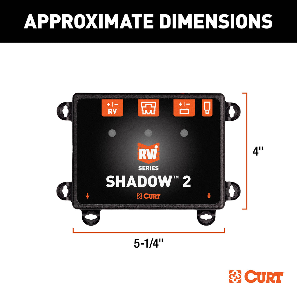 CURT 52201 RVibrake Shadow 2 Installed Flat Tow Brake System