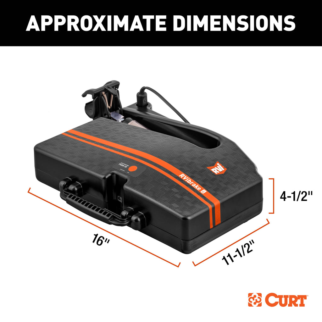 CURT 52202 RVibrake 4 Portable Flat Tow Brake System