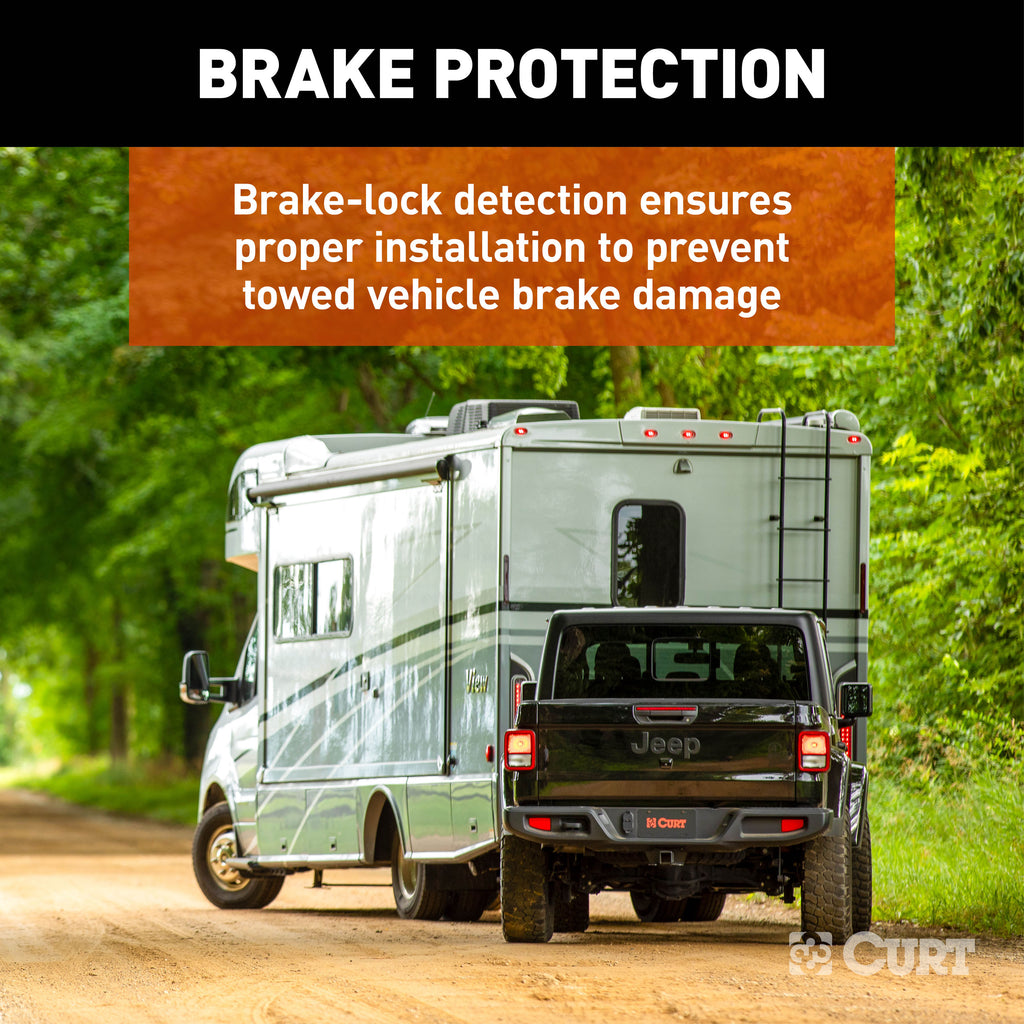 CURT 52202 RVibrake 4 Portable Flat Tow Brake System