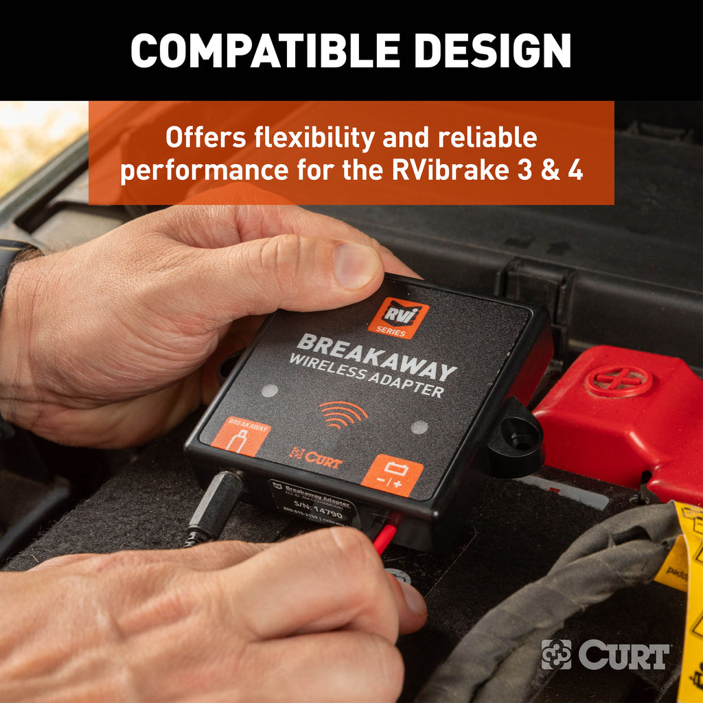 CURT 52205 Breakaway Wireless Adapter for RVibrake 3 and RVibrake 4