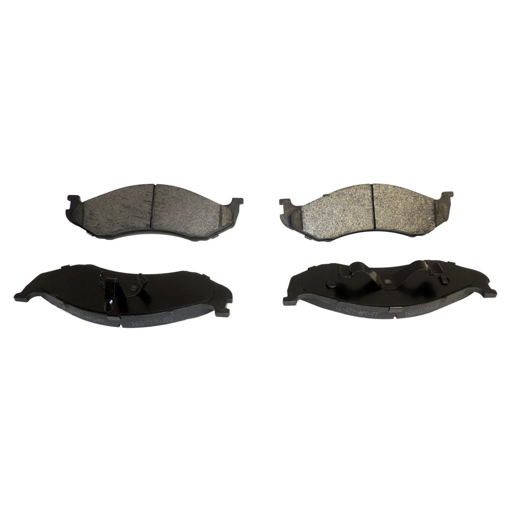 Crown Automotive Jeep Replacement 5252531 Semi-Metallic Front Pad Set for 1990-2006 Jeep TJ, YJ, XJ, MJ, ZJ, ZG Models for Select Jeep Cherokee, Jeep Comanche, Jeep Grand Cherokee, Jeep TJ, Jeep Wrangler