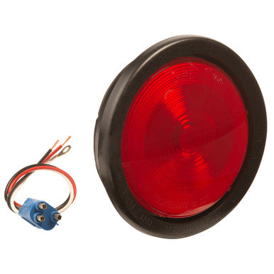Grote 52782 Torsion Mount® II 4" Stop Tail Turn Lights, Female Pin, Red Kit (52772 + 91740 + 67000)
