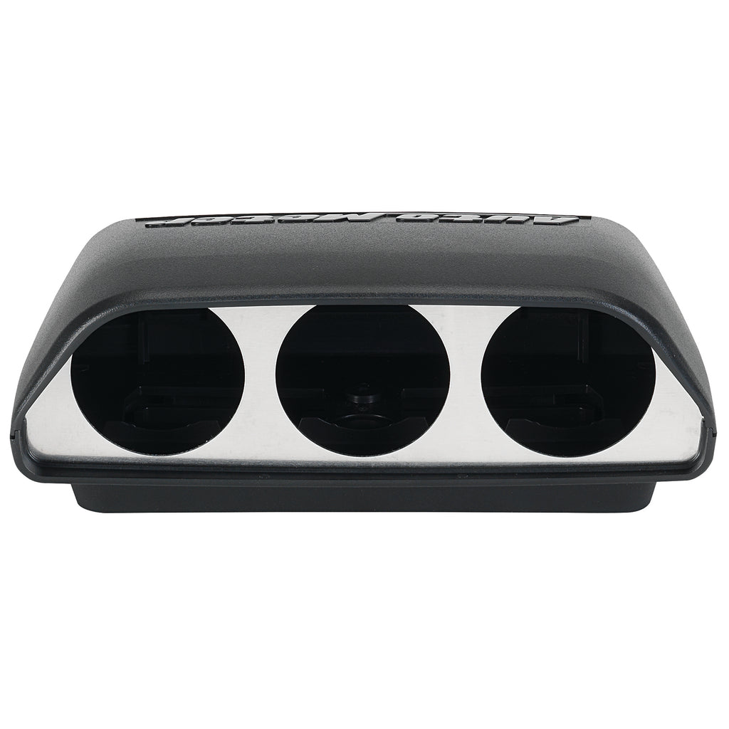 AutoMeter 5288 GAUGE MOUNT, UNIVERSAL DASH TOP, TRIPLE, 2 1/16", BLACK