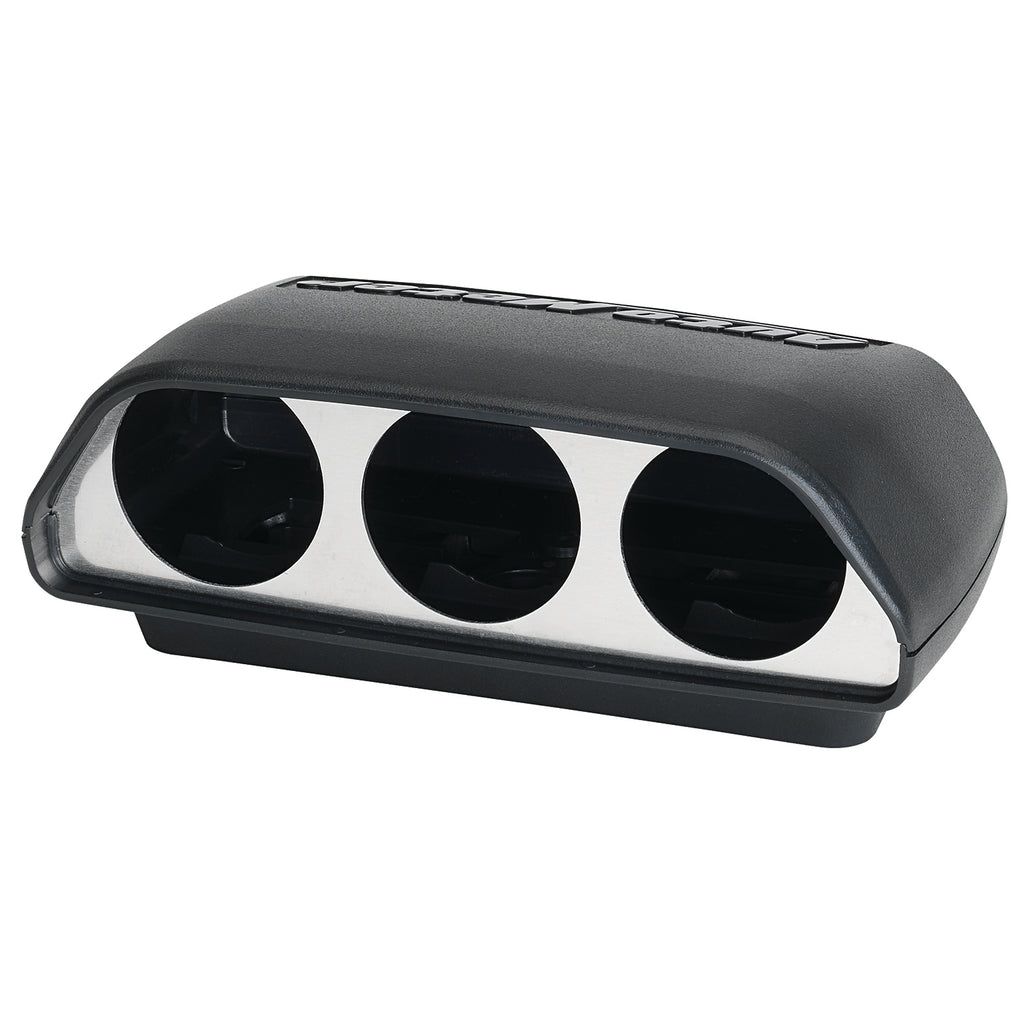 AutoMeter 5288 GAUGE MOUNT, UNIVERSAL DASH TOP, TRIPLE, 2 1/16", BLACK