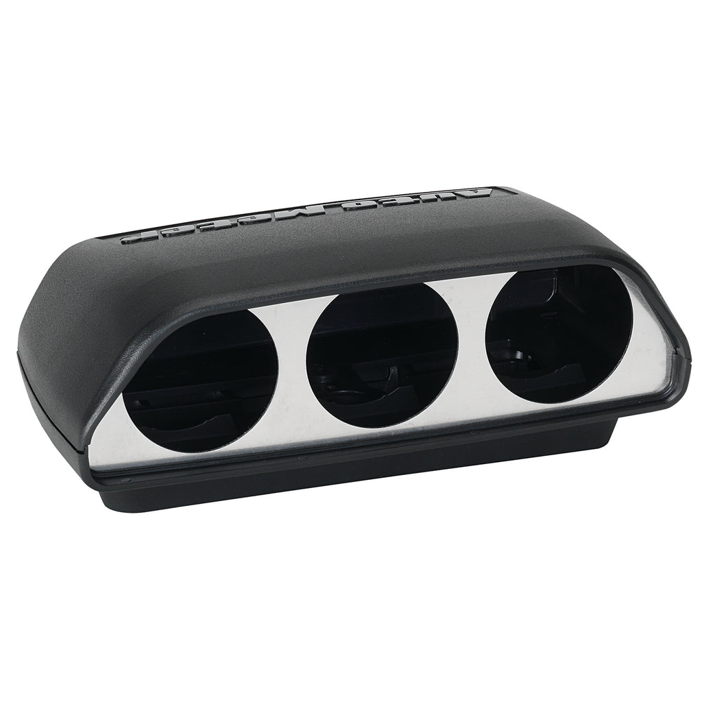 AutoMeter 5288 GAUGE MOUNT, UNIVERSAL DASH TOP, TRIPLE, 2 1/16", BLACK