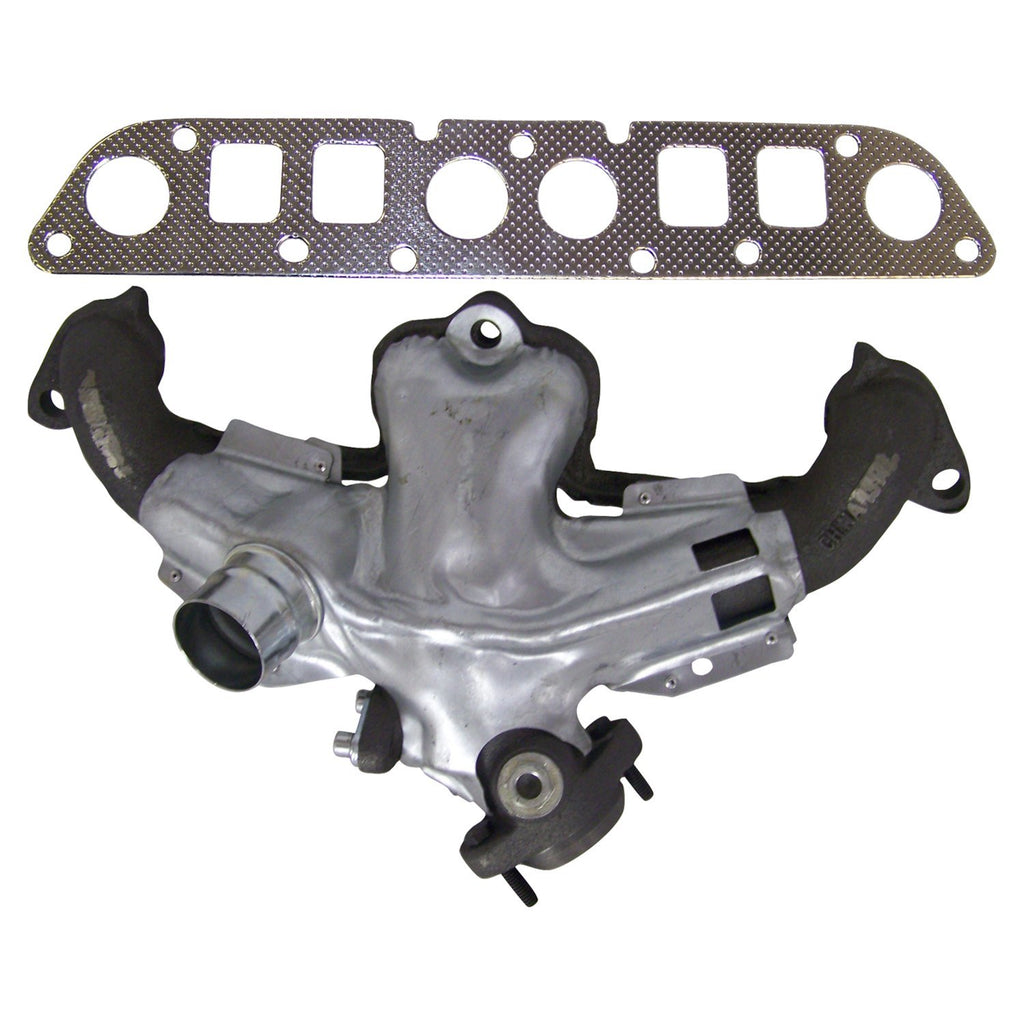 Crown Automotive Jeep Replacement 53008860K Exhaust Manifold Kit for Misc. 1983-02 Jeep & Dodge Vehicles w/ 2.5L Engine for Select Dodge Dakota, Jeep CJ5, Jeep CJ7, Jeep Cherokee, Jeep Comanche, Jeep Scrambler, Jeep TJ, Jeep Wrangler