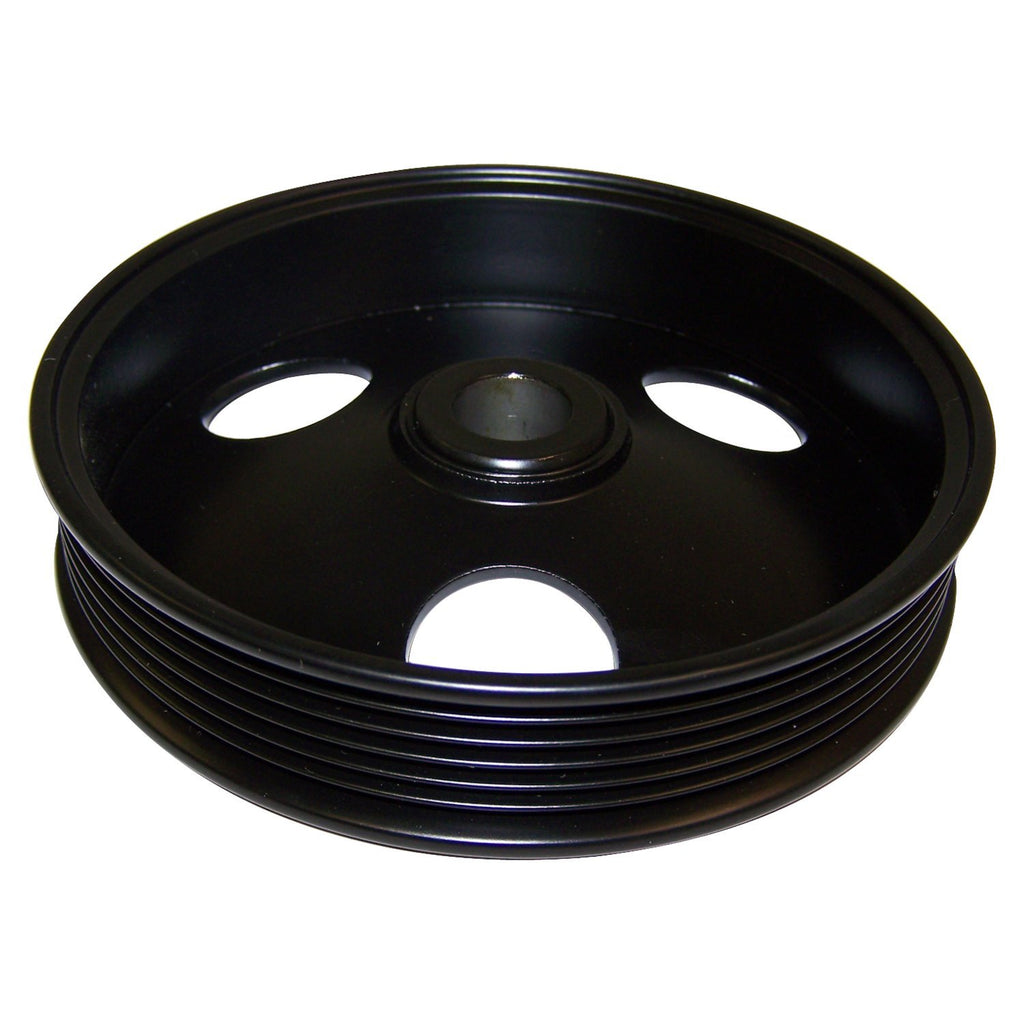 Crown Automotive Jeep Replacement 53010085 Power Steering Pump Pulley for 1991-1995 YJ, ZJ, XJ, MJ w/ 4.0L, 2.5L, 5.25" for Select Jeep Cherokee, Jeep Comanche, Jeep Grand Cherokee, Jeep Wrangler
