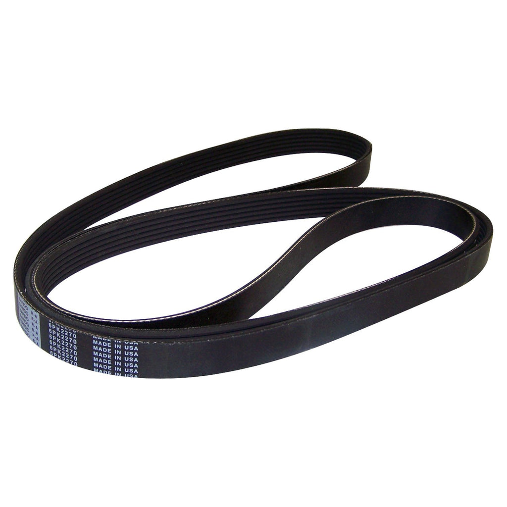 Crown Automotive Jeep Replacement 53010234 Accessory Drive Belt for Select 91-02 Jeep TJ, YJ, XJ, 89.4" Long, 6 Ribs