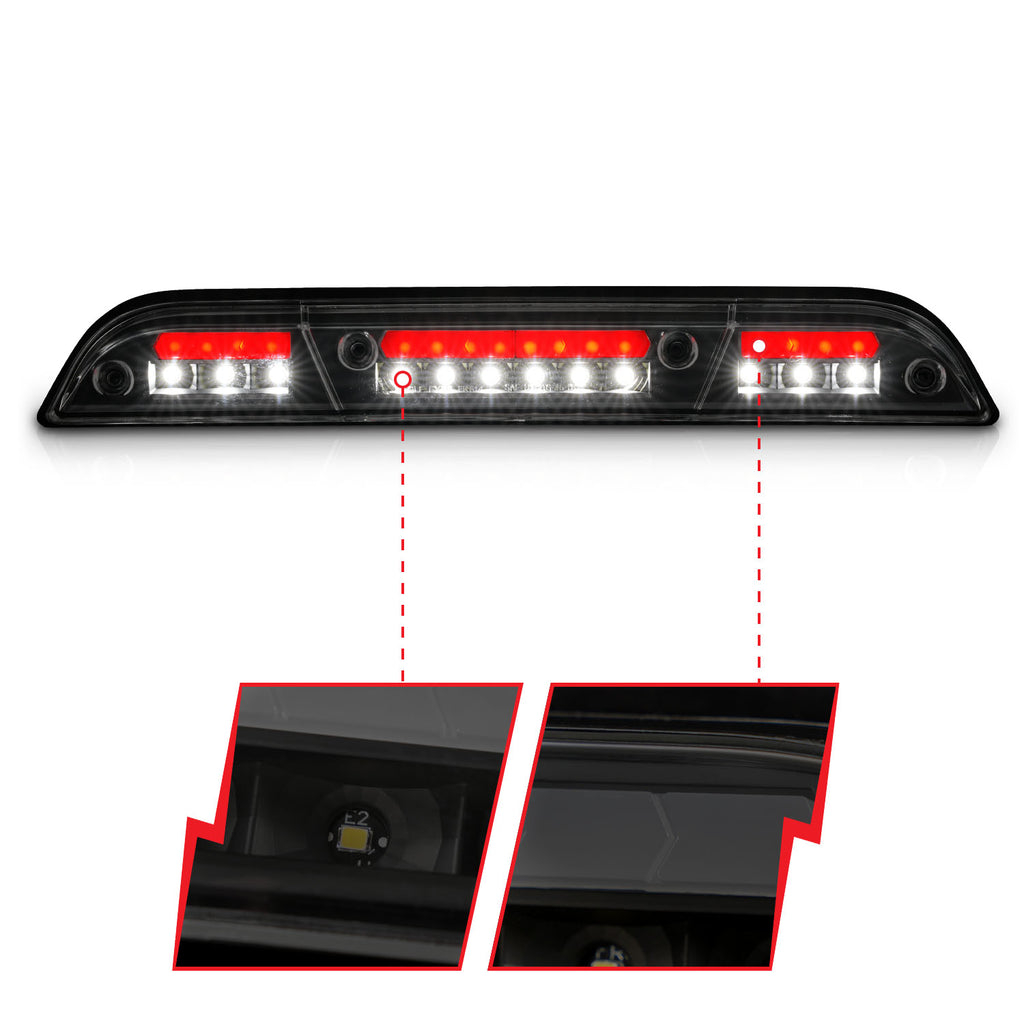 ANZO USA 531112 Third Brake Light Assembly for Select Ford F-150, Ford F-250 Super Duty, Ford F-350 Super Duty, Ford F-450 Super Duty, Ford Ranger