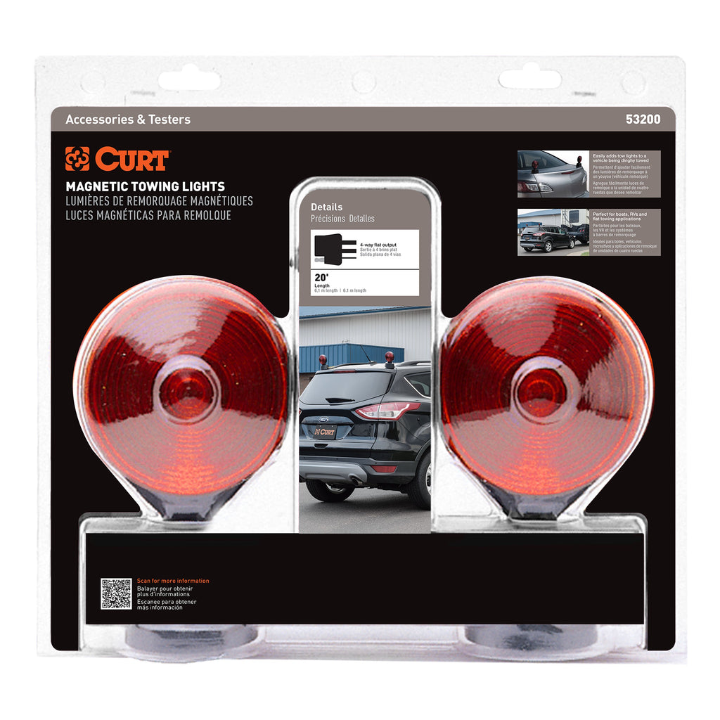 CURT 53200 Magnetic Tow Lights