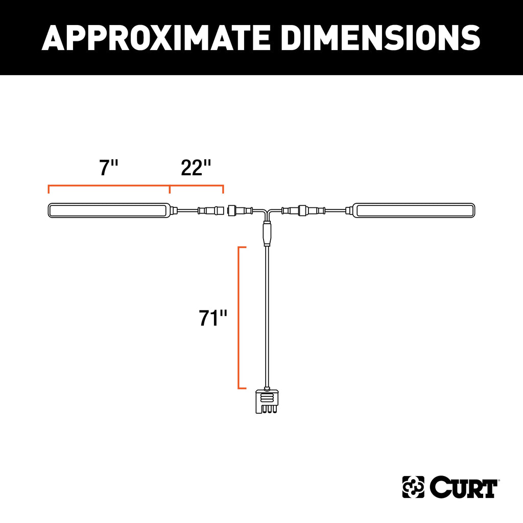 CURT 53201 Auxiliary LED Indicator Lights