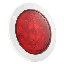 Load image into Gallery viewer, Grote 53282 SuperNova® 4" 10-Diode Pattern LED Stop Tail Turn Lights, STT, White Theft-Resistant Flange, Male Pin