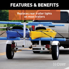 Load image into Gallery viewer, CURT 53441 Combination Driver-Side Trailer Light with License Plate Illumination