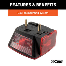 Load image into Gallery viewer, CURT 53441 Combination Driver-Side Trailer Light with License Plate Illumination