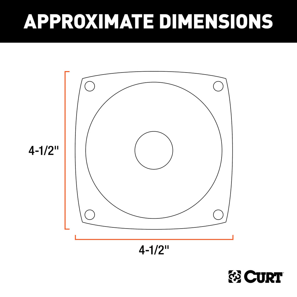 CURT 53445 Replacement Combination Trailer Light Rear Lens