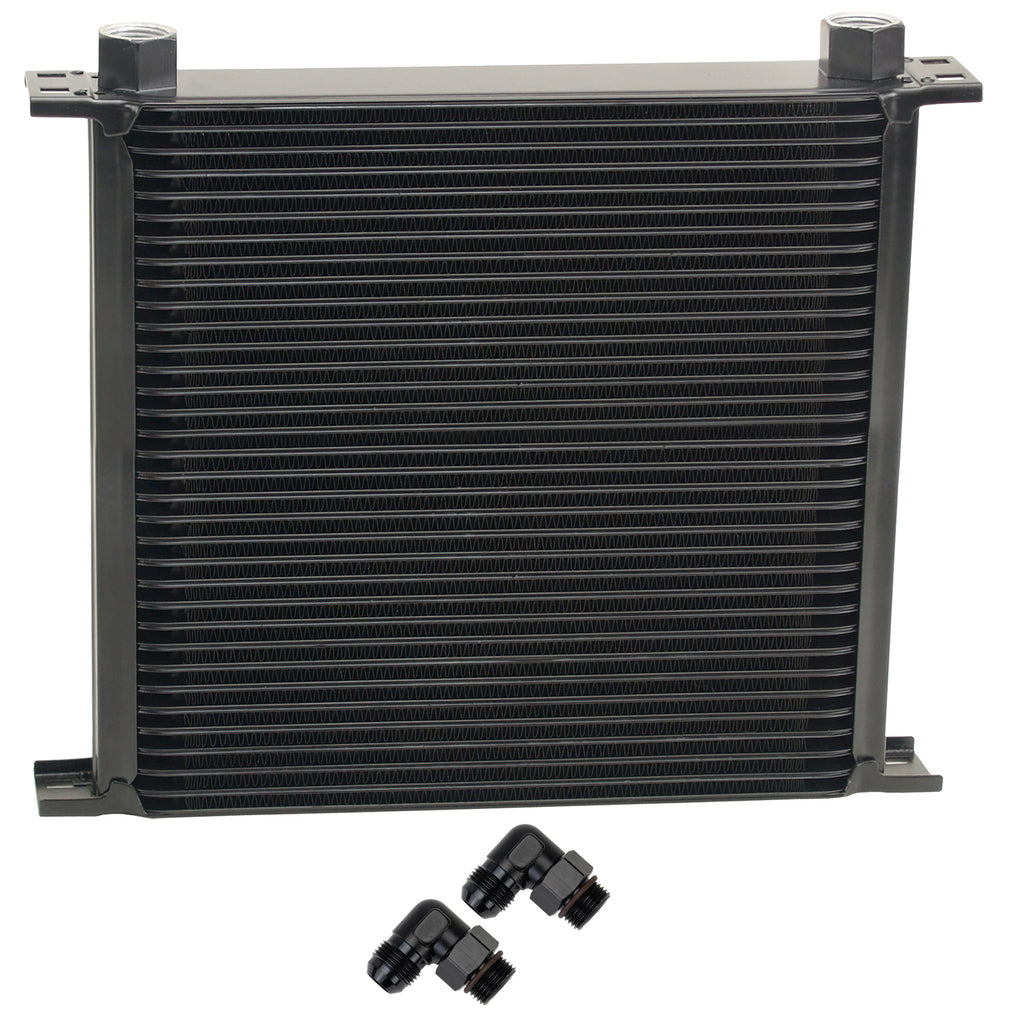 Derale 53480 34 Row Series 10000 Stack Plate Fluid Cooler, 90 degree swivel -10AN