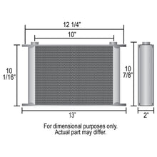 Load image into Gallery viewer, Derale 53488 34 Row Series 10000 Stack Plate Fluid Cooler, 90 degree swivel -8AN