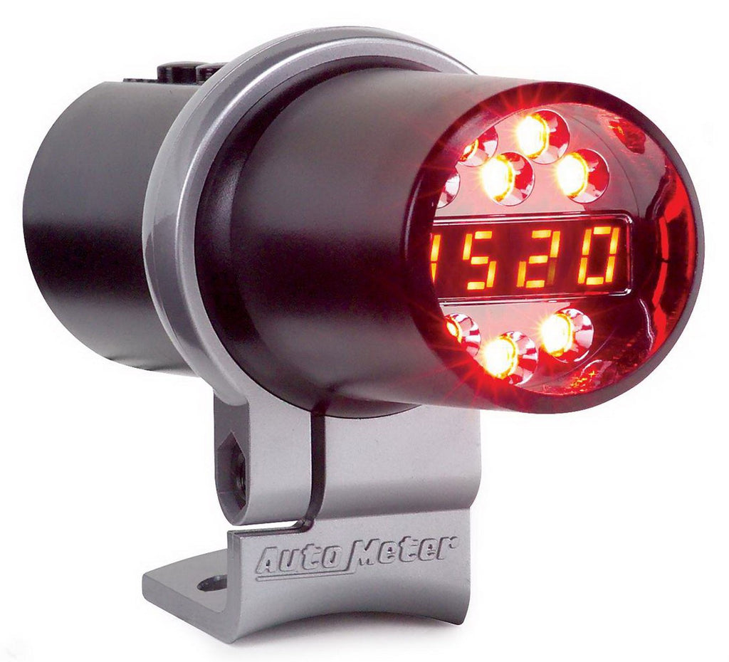 AutoMeter 5348 SHIFT LIGHT, DIGITAL W/ MULTI-COLOR LED, BLACK, PEDESTAL MOUNT, DPSS LEVEL 2