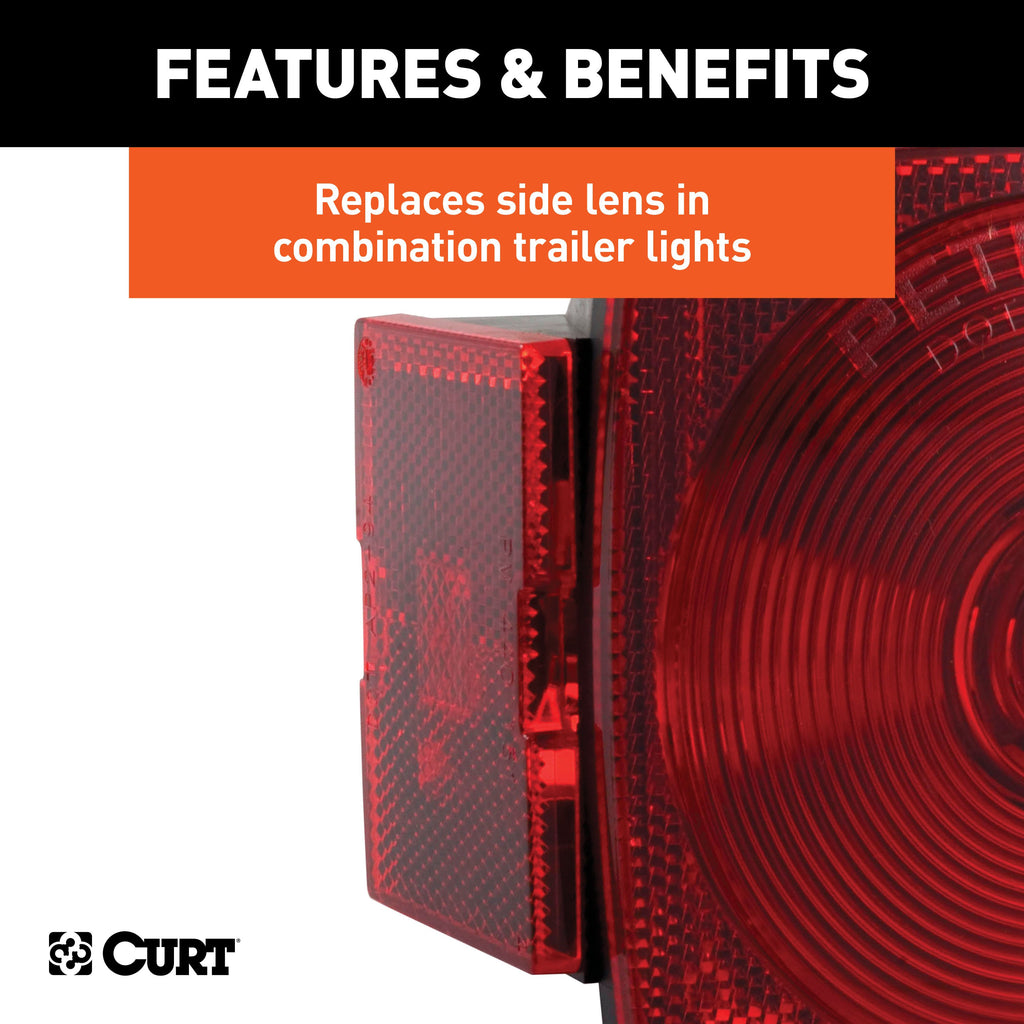 CURT 53515 Replacement Combination Trailer Light Side Lens