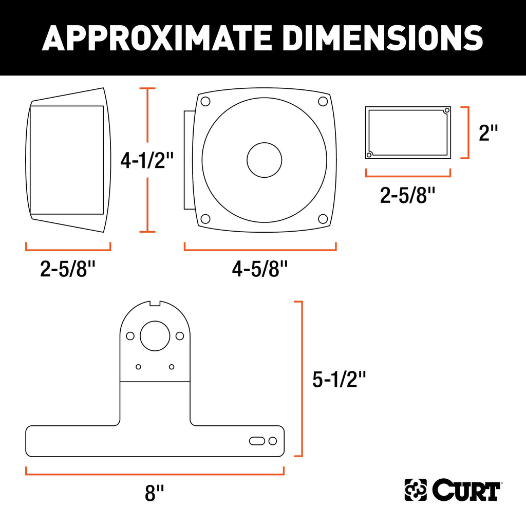 CURT 53540 Trailer Light Kit