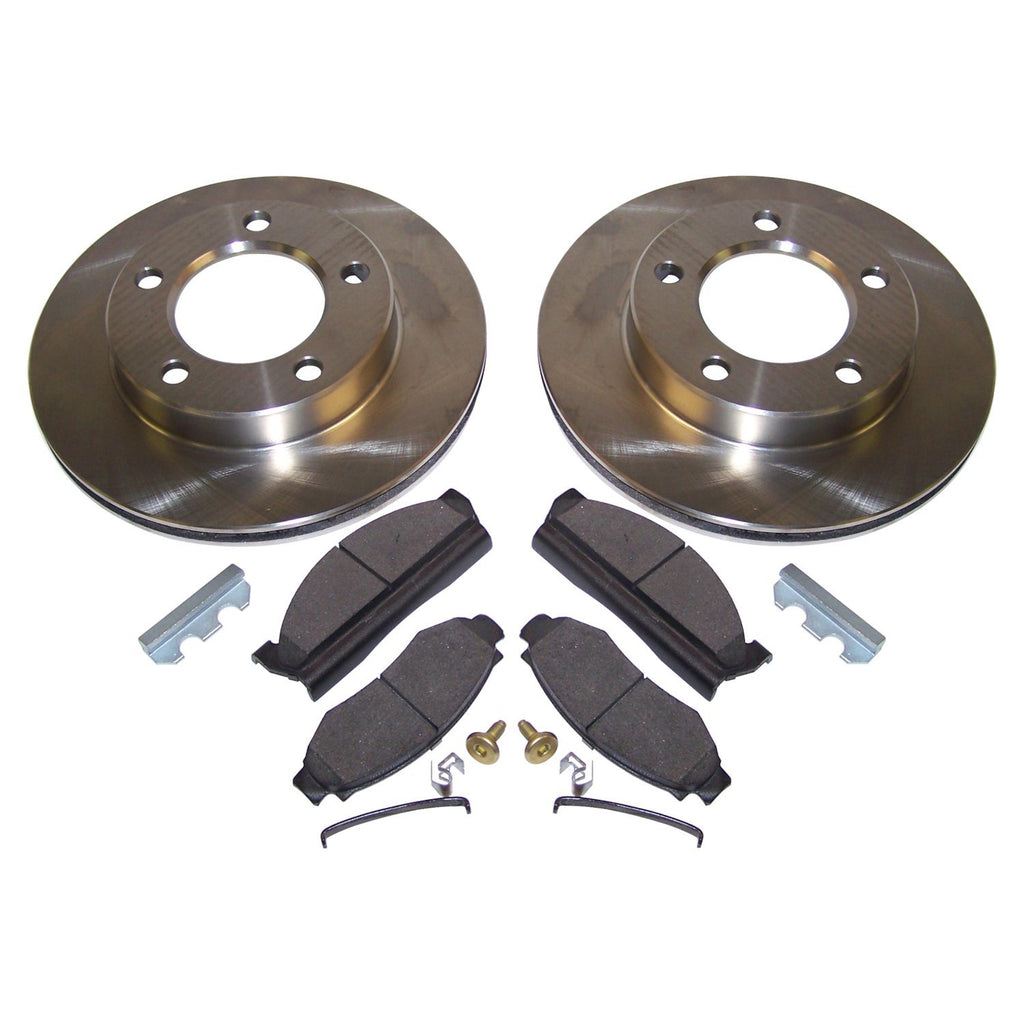 Crown Automotive Jeep Replacement 5358568RK Front Disc Brake Service Kit for Select 78-81 CJ-5, CJ-7, CJ-8 w/ 6 Bolt Flange