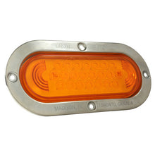 Load image into Gallery viewer, Grote 53973 SuperNova® Oval LED Stop Tail Turn Lights, Stainless Steel Theft-Resistant Flange, Male Pin
