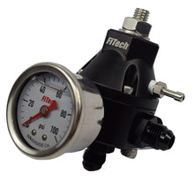 Load image into Gallery viewer, FiTech Fuel Injection 54001 Go Fuel Tight Fit Regulator With Pressure Gauge