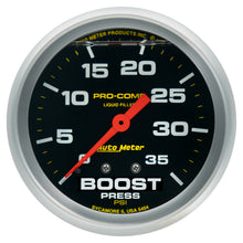 Load image into Gallery viewer, AutoMeter 5404 GAUGE, BOOST PRESS, 2 5/8", 35PSI, LIQUID FILLED MECH, PRO-COMP