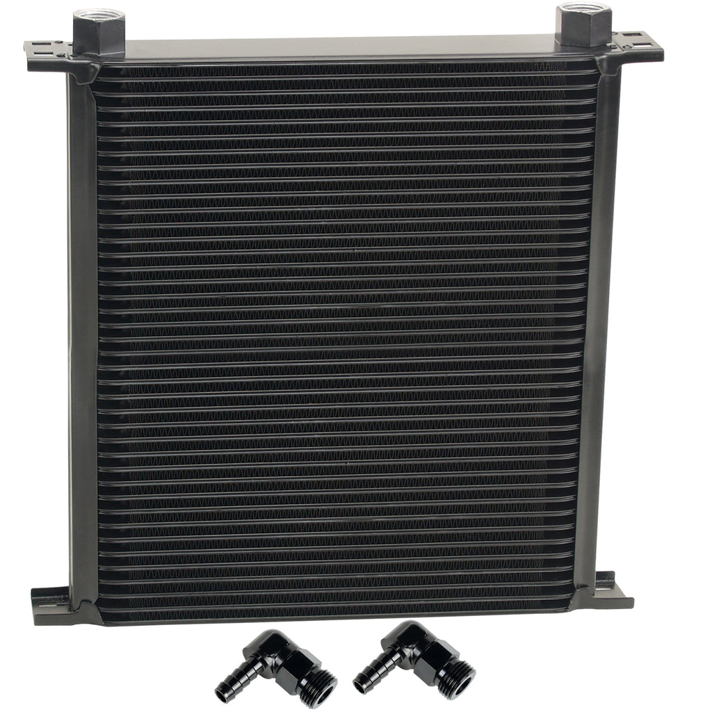 Derale 54082 40 Row Series 10000 Stack Plate Fluid Cooler, 90 degree swivel -10AN
