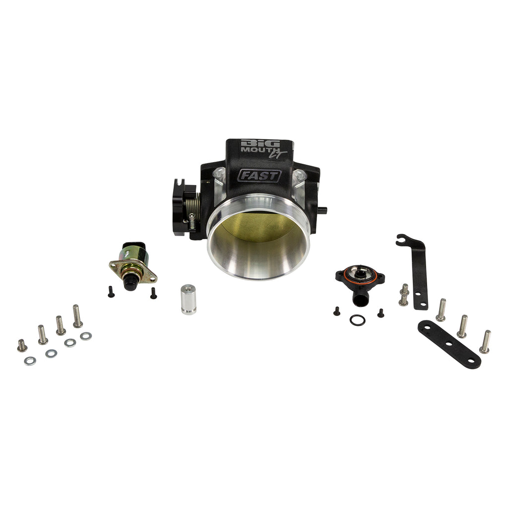 FAST 54087 Big Mouth Billet 87mm Big Mouth Throttle Body for Ford Coyote w/ TPS and IAC