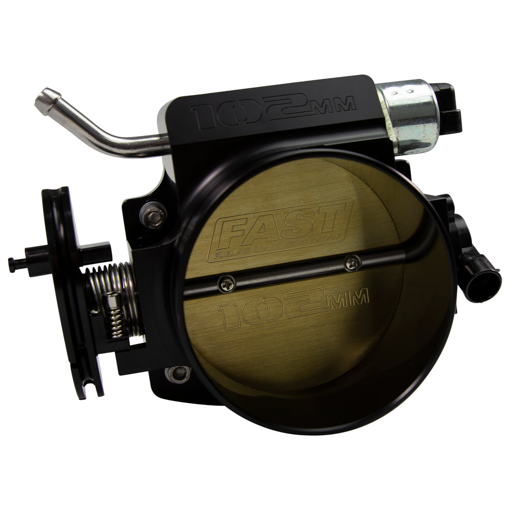 FAST 54107 Black Big Mouth Billet 102mm Big Mouth Throttle Body for GM LS w/ TPS and IAC