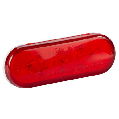Grote 54142 SuperNova® 9-Diode Oval LED Stop Tail Turn Lights, Hard Shell Connector, Red