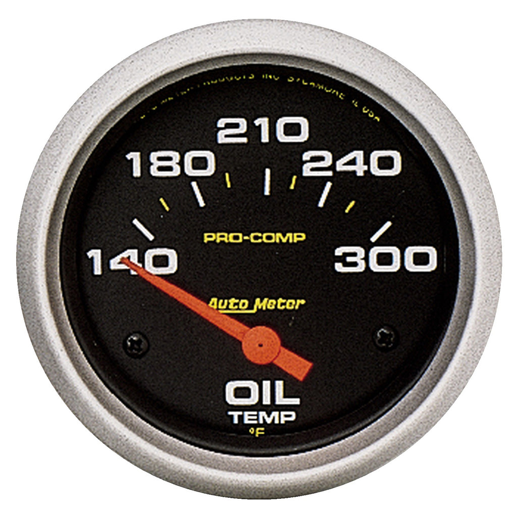 AutoMeter 5447 GAUGE, OIL TEMP, 2 5/8", 140-300?F, ELECTRIC, PRO-COMP