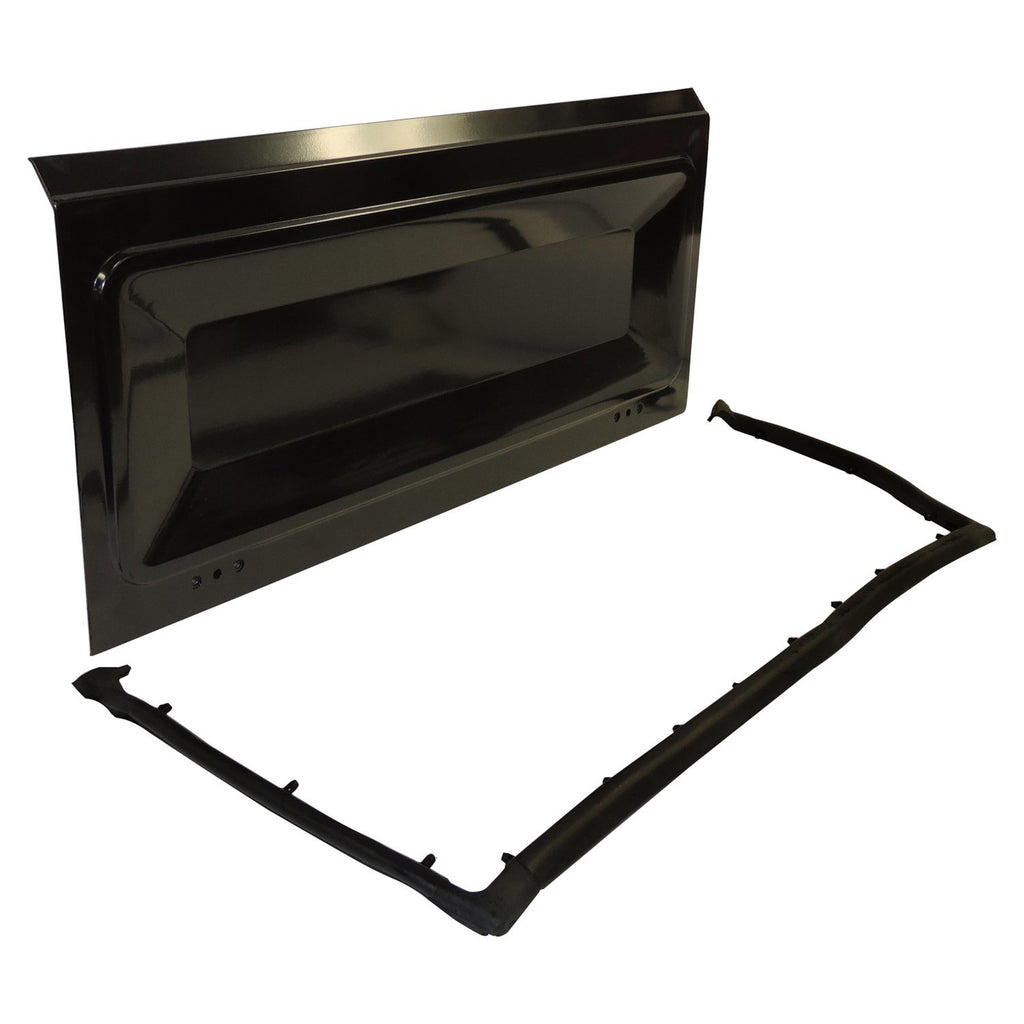 Crown Automotive Jeep Replacement 5454025K Tailgate and Seal Kit for 1976-1986 Jeep CJ-7, CJ-8, Black Primed Tailgate for Select Jeep CJ7, Jeep Scrambler