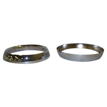 Load image into Gallery viewer, Crown Automotive Jeep Replacement 5460087K Chrome Headlamp Bezel Set for 72-86 Jeep CJ-5, CJ-6, CJ-7, CJ-8, Left and Right for Select Jeep CJ5, Jeep CJ6, Jeep CJ7, Jeep Scrambler
