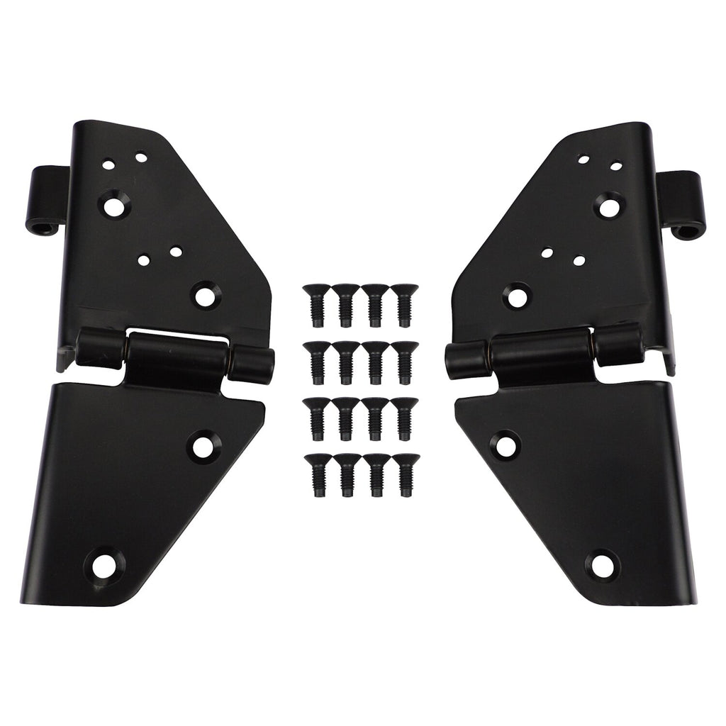 Crown Automotive Jeep Replacement 546242425K Black Windshield Hinge Kit for 76-86 Jeep CJ-7, CJ-8 & 87-95 YJ Wrangler, L & R for Select Jeep CJ5, Jeep CJ7, Jeep Scrambler, Jeep Wrangler