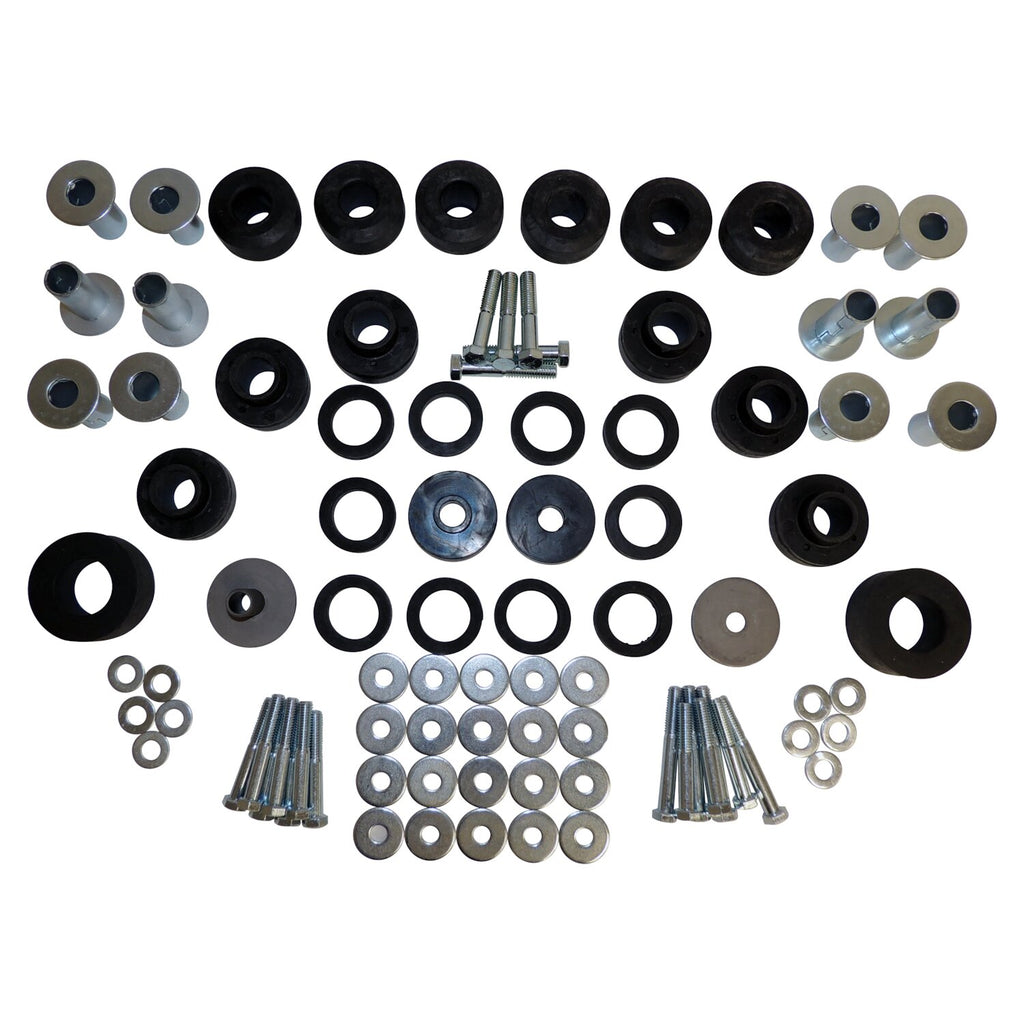 Crown Automotive Jeep Replacement 5462446MK Body Mount Master Kit for 1979-1986 CJ-5, CJ-7, & CJ-8 w/ Steel Body for Select Jeep CJ5, Jeep CJ7, Jeep Scrambler