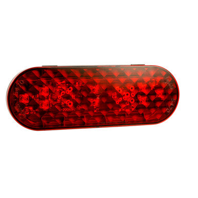 Grote 54762 6" Oval LED Stop Tail Turn Lights with Integrated Back-up, Female Pin Termination, 12V
