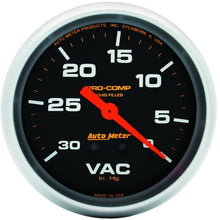 Load image into Gallery viewer, AutoMeter 5484 GAUGE, VACUUM, 2 5/8", 30INHG, LIQUID FILLED MECH, PRO-COMP