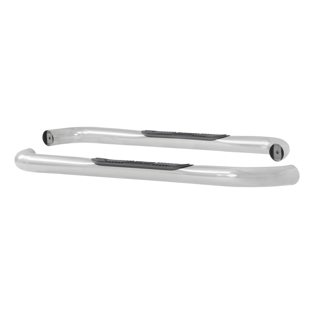 Luverne 548850 LUVERNE 548850 Round Nerf Bars (3 Inch Tubular Polished Stainless Steel)-1 Pair - Truck Part Superstore
