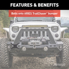 Load image into Gallery viewer, ARIES 55-0000 Jeep Bumper License Plate Bracket