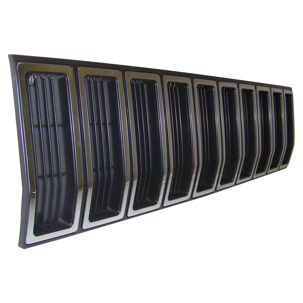 Crown Automotive Jeep Replacement 55000153 Black & Silver Grille for Select 1984-1987 Jeep XJ Cherokee, MJ Comanche