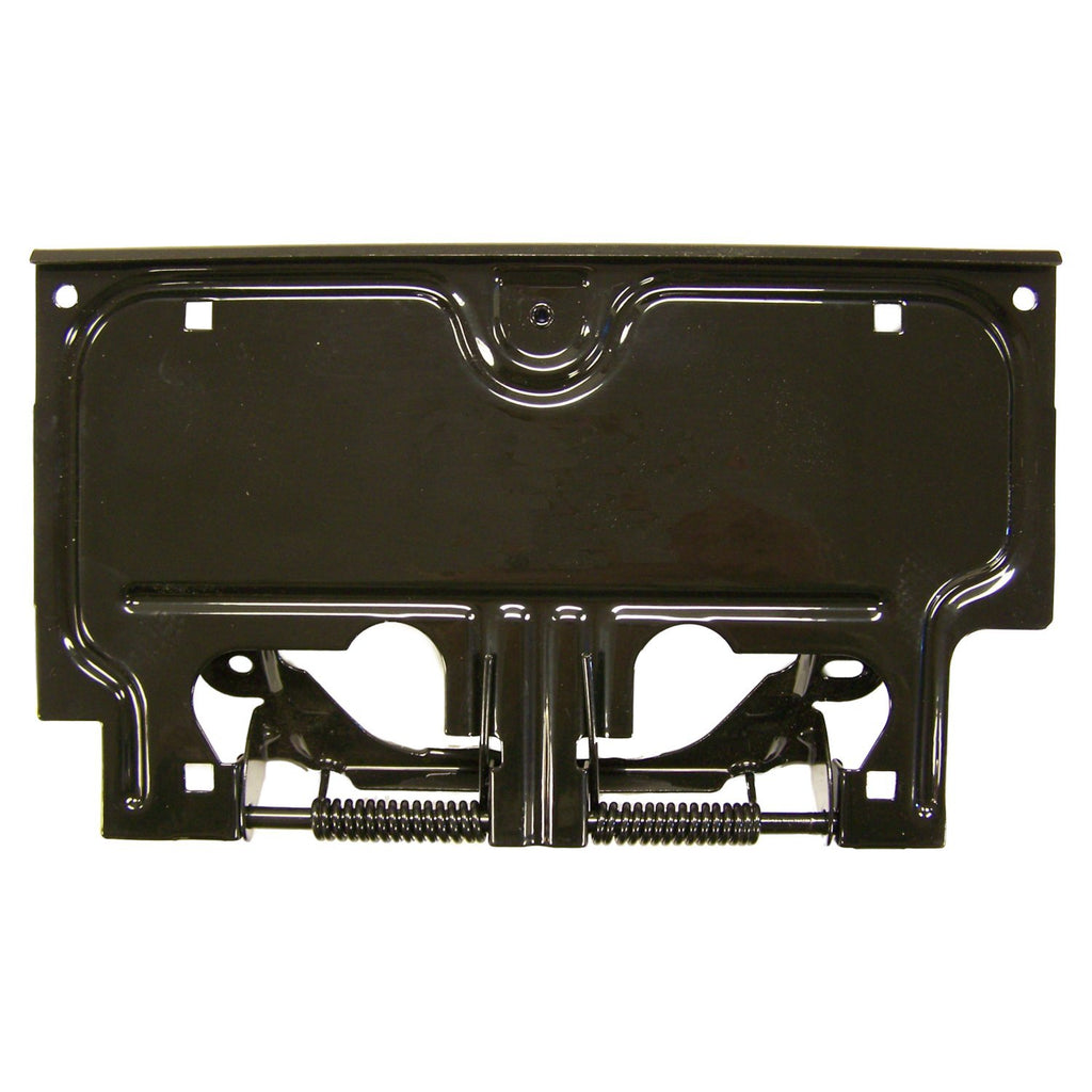 Crown Automotive Jeep Replacement 55007403 Rear License Plate Bracket for Jeep YJ Wrangler, Black, Includes Springs and Pin for Select Jeep Wrangler