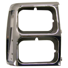 Load image into Gallery viewer, Crown Automotive Jeep Replacement 55008046 Right Dual Headlight Bezel for 84-90 Jeep XJ Cherokee, Plastic, Black &amp; Chrome for Select Jeep Cherokee, Jeep Grand Wagoneer, Jeep Wagoneer