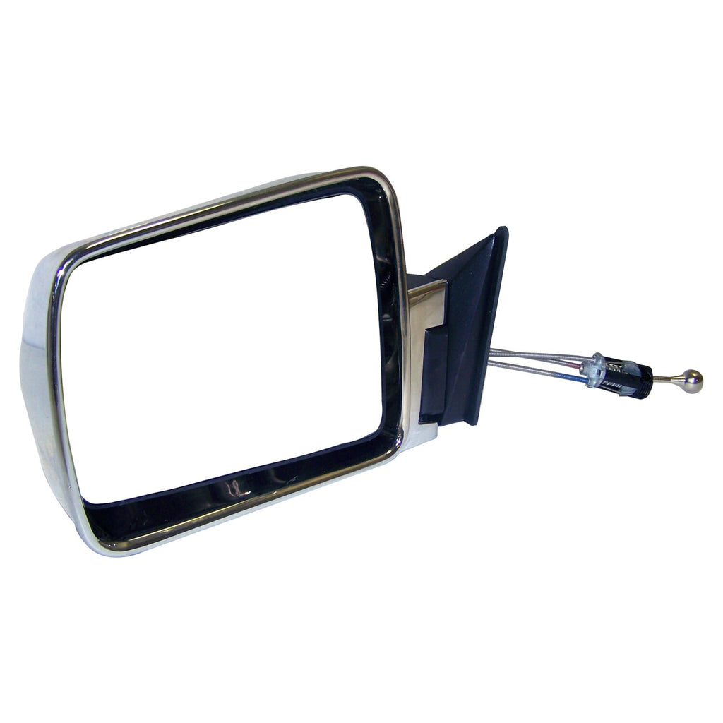 Crown Automotive Jeep Replacement 55034121 Left Manual,Remote,Manual Folding Mirror for 84-96 Jeep XJ Cherokee, MJ Comanche for Select Jeep Cherokee, Jeep Comanche