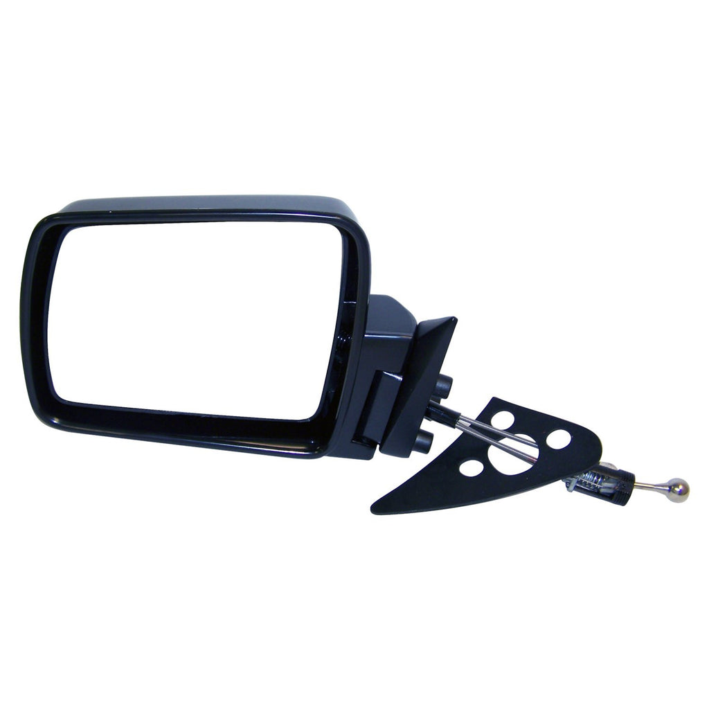 Crown Automotive Jeep Replacement 55034123 Left Manual Remote Folding Mirror for 1984-1996 XJ Cherokee, MJ Comanche, Black for Select Jeep Cherokee, Jeep Comanche